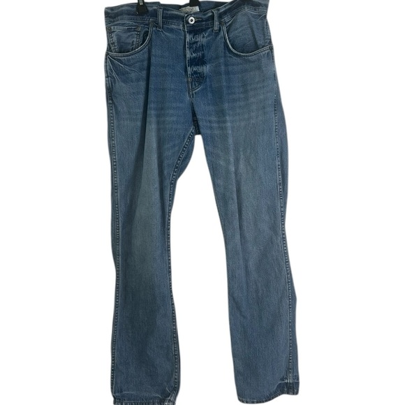 Carbon2Cobalt Mens SZ 35x32 Cotton Faded Button Fly Denim Straight Leg Jeans - Picture 14 of 16